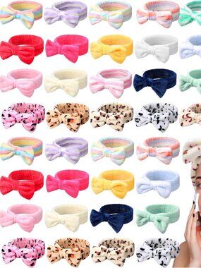 3x Spa Headbands Super Plush x3 Random Colors/Prints